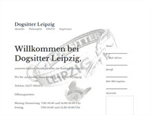 Tablet Screenshot of dogsitter-leipzig.de